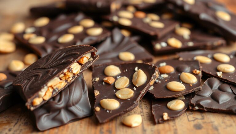 Dark Chocolate Peanut Brittle