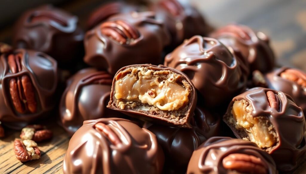 Homemade Milk Chocolate Pecan Pralines