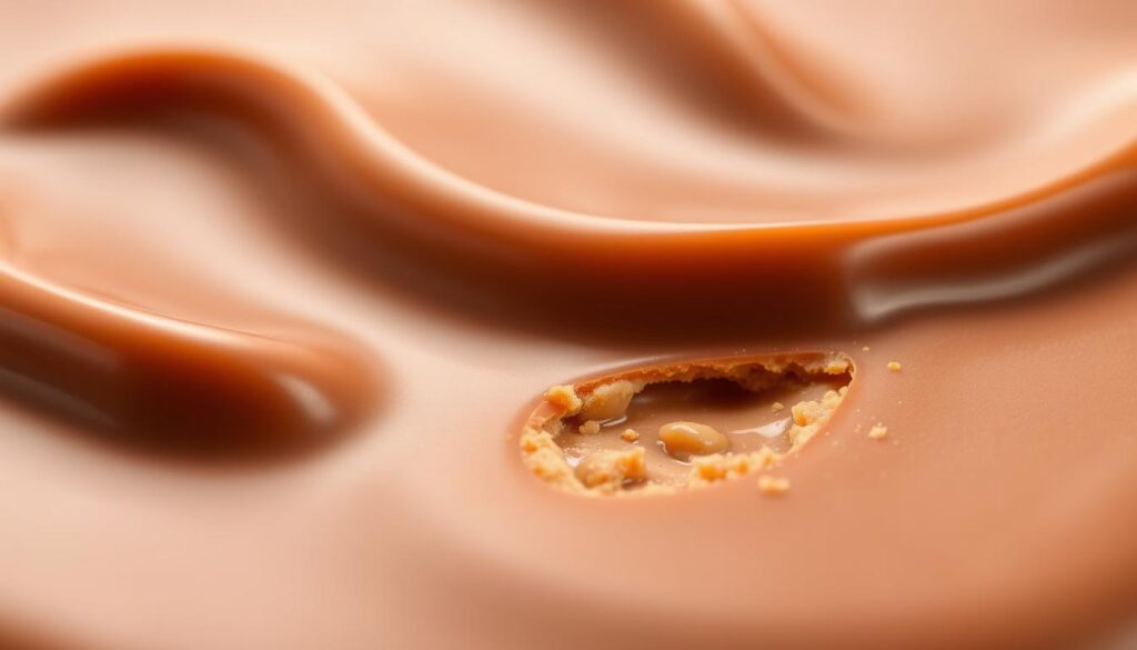 Milk Chocolate Peanut Butter Cup Texture