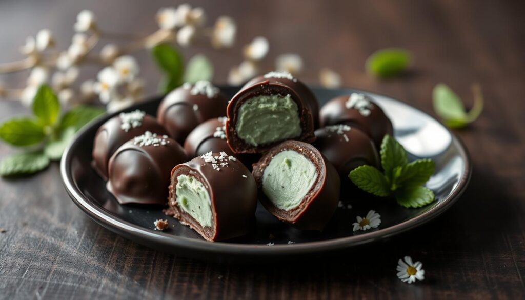 Creative Mint Dark Chocolate Truffles