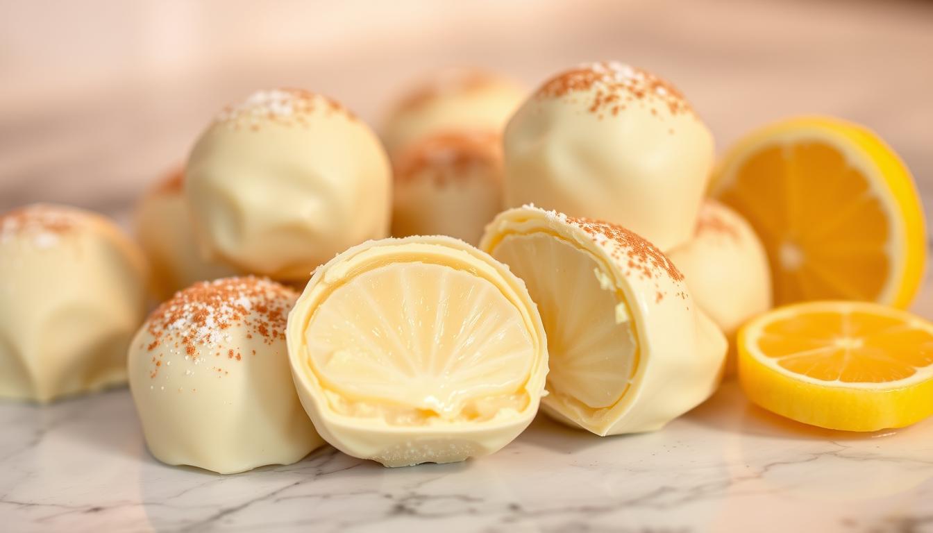 Lemon White Chocolate Truffles