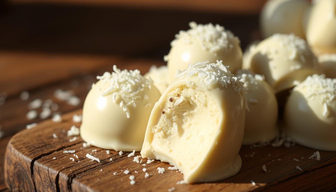 White Chocolate Coconut Truffles