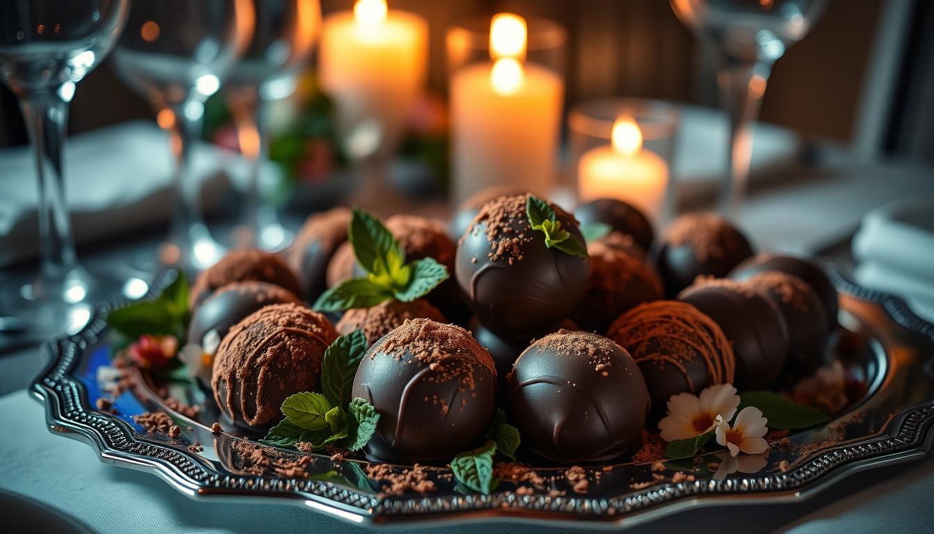 chocolate truffles for dinner party