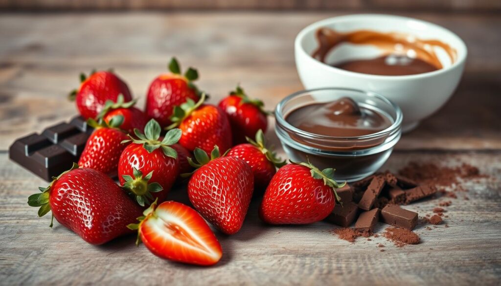 essential ingredients for chocolate covered strawberries