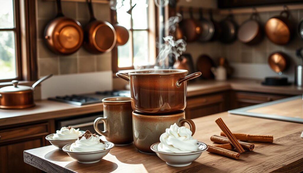 Italian hot chocolate steps