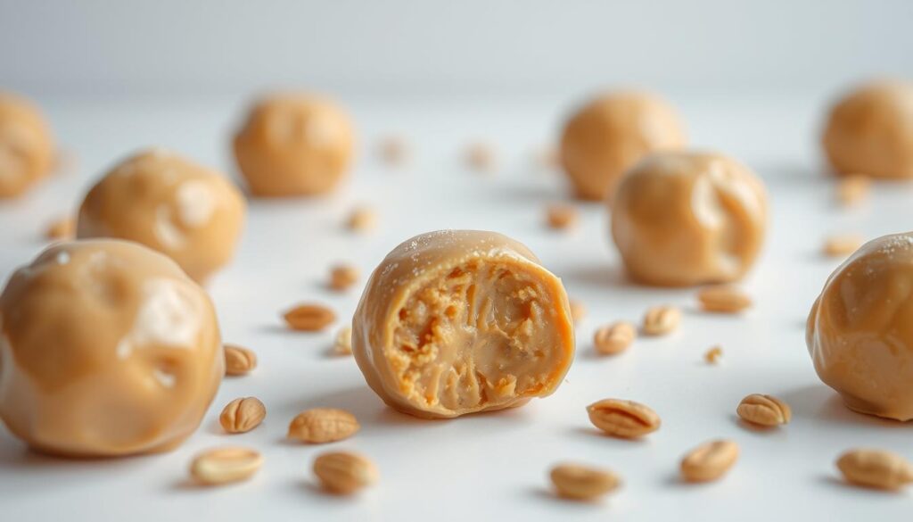 chilling peanut butter balls
