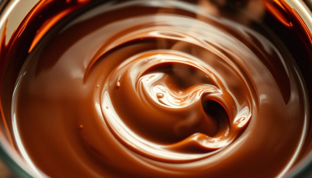 melting fudge mixture