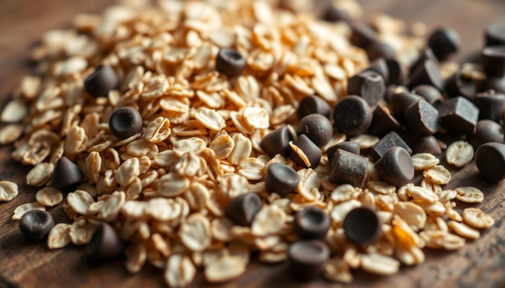 rolled oats and chocolate chips