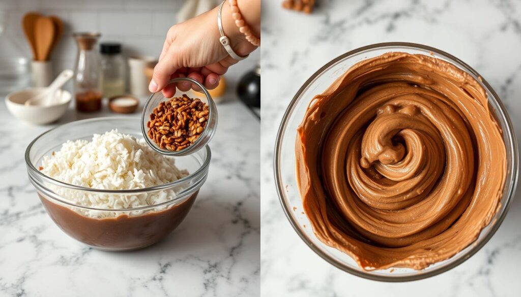 step-by-step frosting preparation