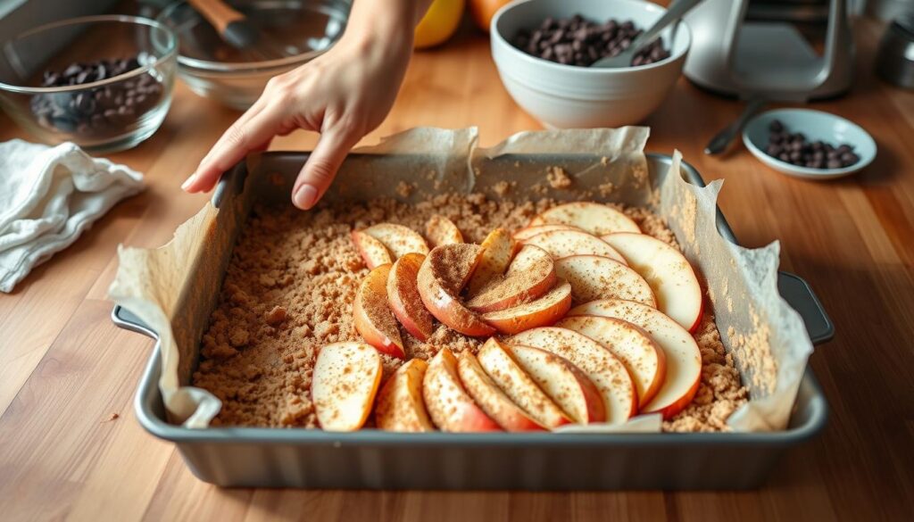 Baking process for dessert bars