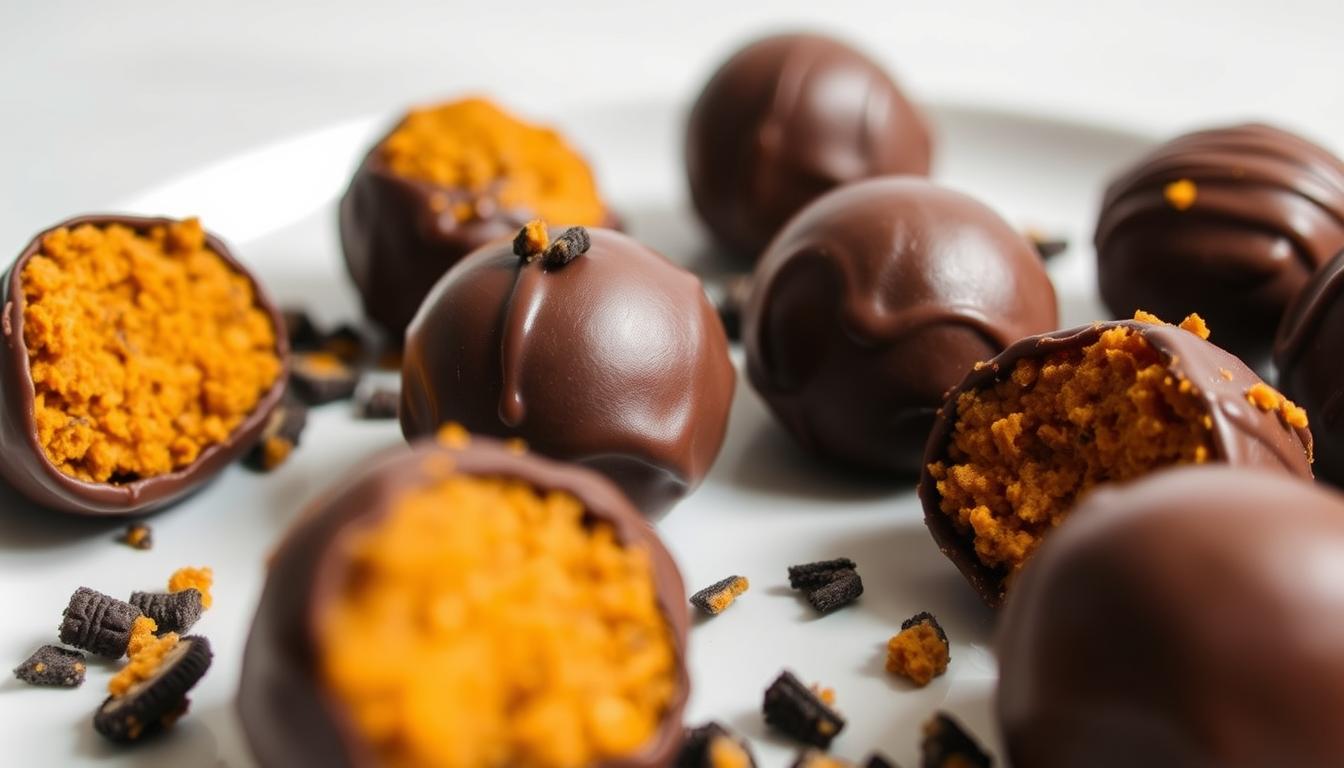 Chocolate Pumpkin Oreo Balls