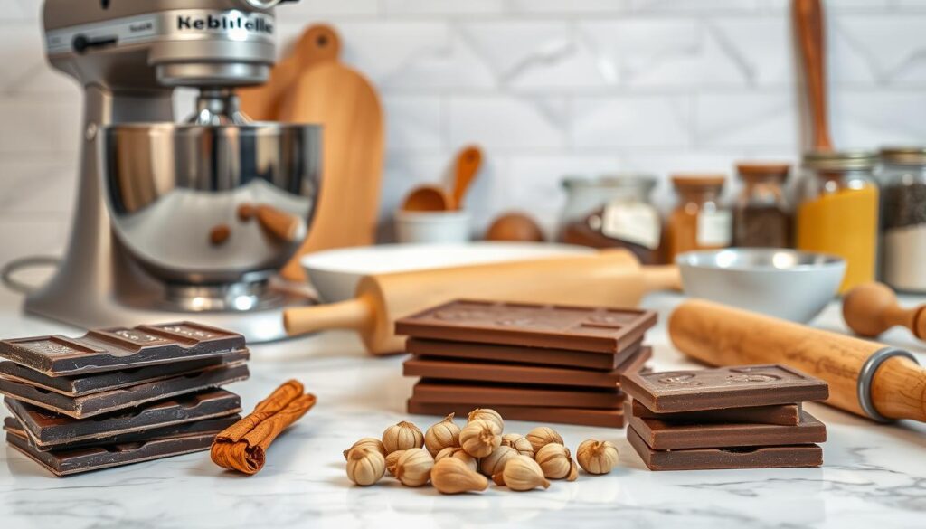 baking ingredients and tools
