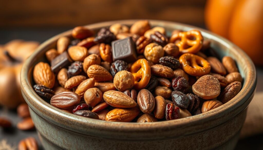 fall snack mix bowl fall snack mix bowl