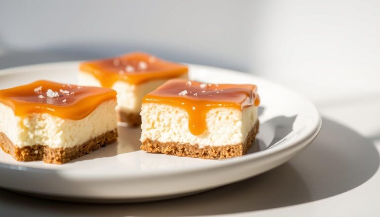 Salted Caramel Cheesecake Bites